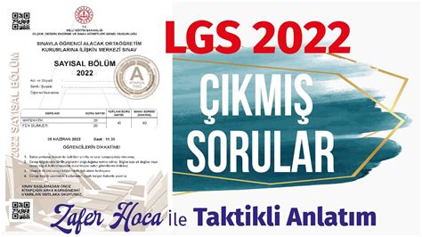 2022 Lgs Matematik Soru Ve Çözümleri Pdf Youtube