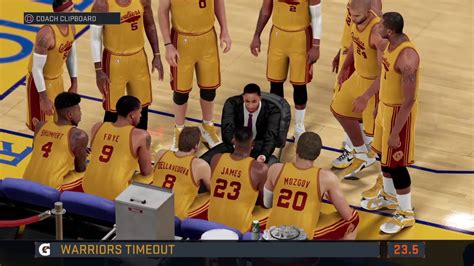 Nba 2k16 Golden State Vs Cleveland Cavs Gameplay Youtube