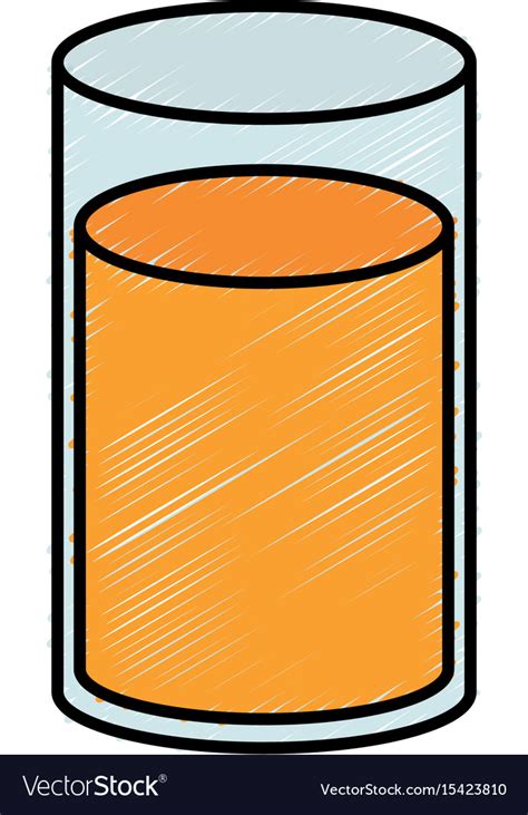 Orange Juice Glass Icon Royalty Free Vector Image