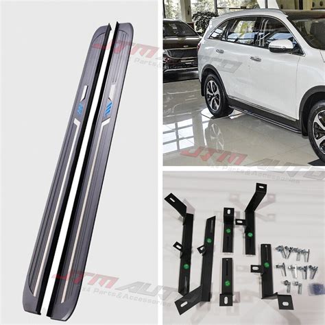 Black Aluminium Running Board Side Steps To Suit KIA Sorento 2015 2020