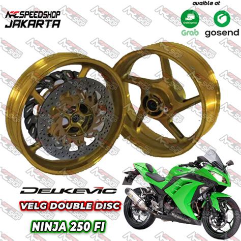 Jual Velg Delkevic Gold Ninja 250R Ninja 250 Fi Z250 Double Disc