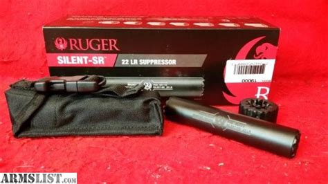 ARMSLIST - For Sale: Ruger Silent SR 22 Suppressor - 22LR / 22 Mag / 17 HMR