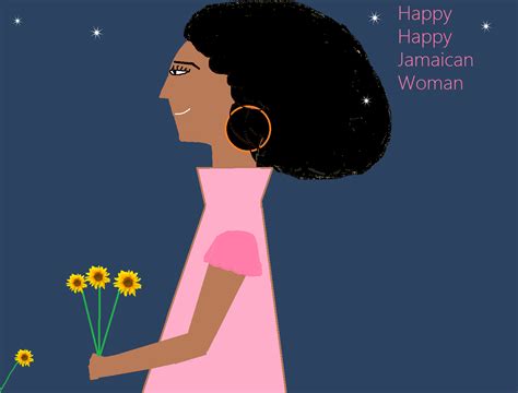 Jamaican Animation Of A Beautiful Happy Jamaican Woman Jamaican Animation Library