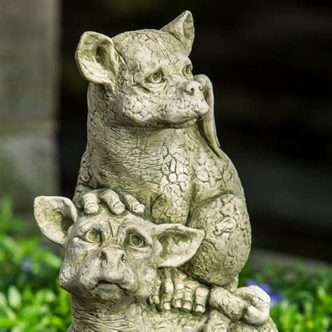 On The Lookout Cast Stone Garden Statue Gargoyle Statue Soothing Company