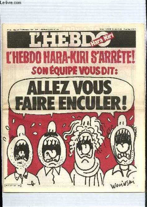 L HEBDO HARA KIRI JOURNAL DANGEREUX POUR LA JEUNESSE N 23 CHARLIE