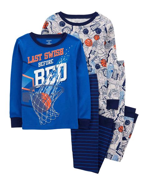 Pijama Longo Infantil Pe As Basquete Multicor Carter S Carter S