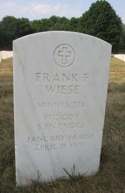 Frank Fred Wiese 1885 1965 Find A Grave Memorial