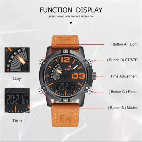 Reloj Naviforce Original Leather Military Para Hombre Correa De Reloj