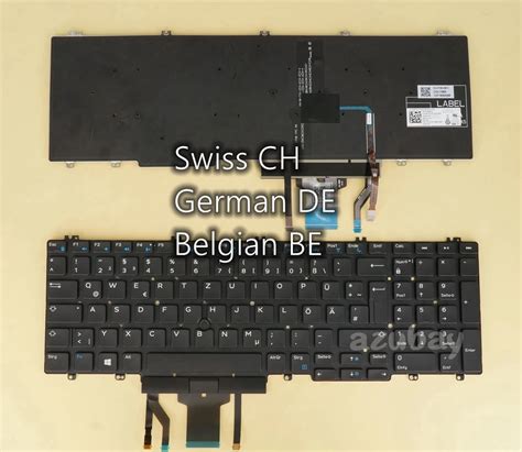 Teclado Suizo Alem N Ch Belga Azerty Para Dell Precision