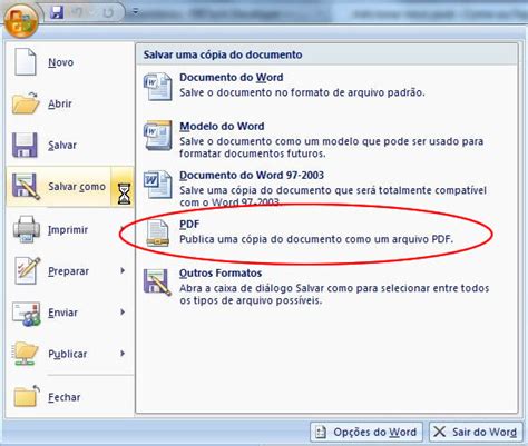 Como Salvar Documento Do Word Em Pdf Solu O Inform Tica