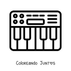 Dibujos De Pianos Para Colorear Gratis Coloreando Juntos