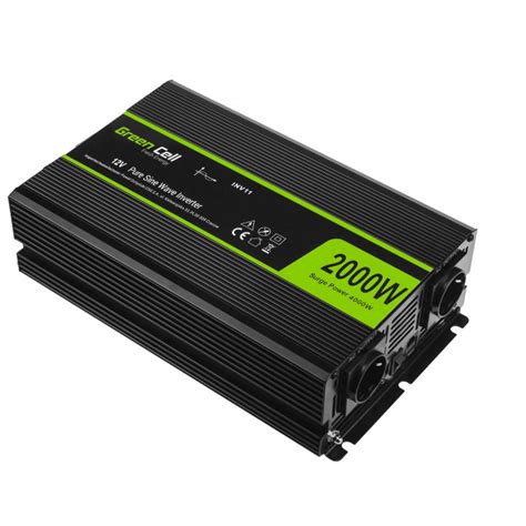 Инвертор за кола Green Cell Voltage Car Inverter 12V to 230V 2000W