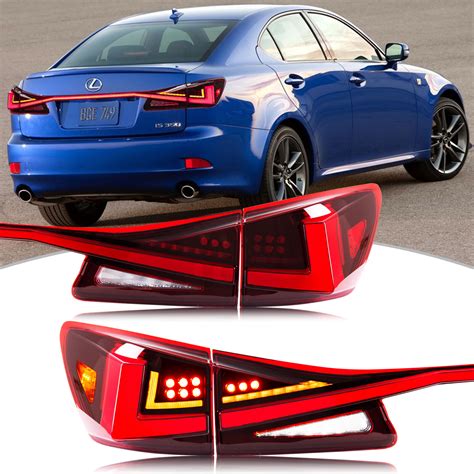 Led Red Tail Lights For Lexus Is Is Isf Sequential Rear