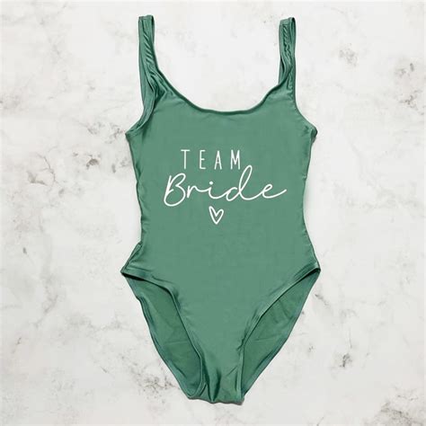 S Xl Team Bride One Piece Swimsuit Women Swimwear Bachelorette Party