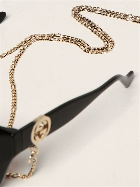 Gucci Sunglasses With Chain Black Gucci Glasses Gg1023s Catena Online On Gigliocom