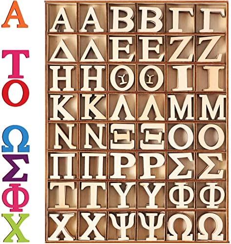 Amazon Pieces Wooden Greek Letters Unfinished Wood Greek