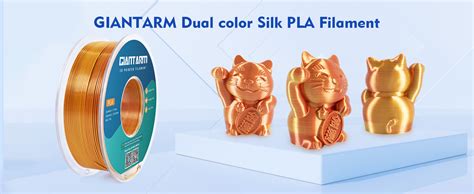 Giantarm Silk Tri Color Pla Filament Coextrusion D Printer Filament