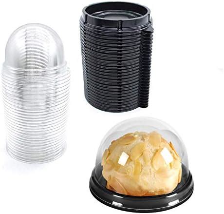 Amazon I CHONY Individual Cupcake Holder Clear Plastic Dome