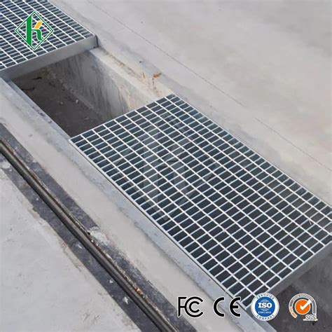 Kaiheng Serrated Steel Bar Grating Manufacturers Safety Trench Cover