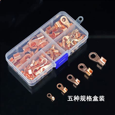 Pcs Sc Copper Ring Lug Terminals Ot Wire Naked Battery Cable Connector Lugs Terminals Copper