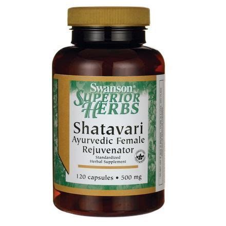 SHATAVARI EKSTRAKT 500mg SWANSON 120 Kaps DOMOWA APTECZKA