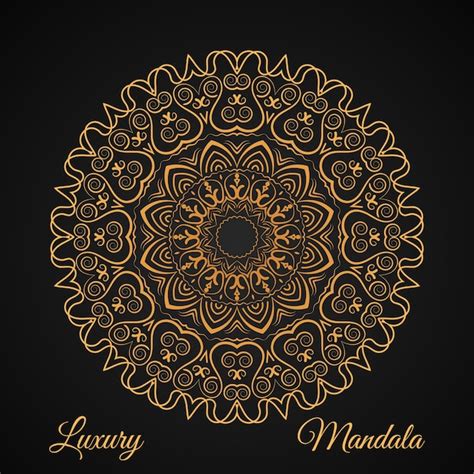 Diseño de fondo ornamental de mandala de lujo con estilo islámico