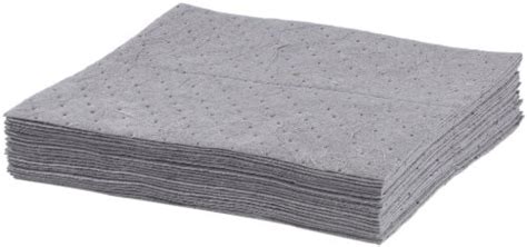 Universal Absorbent Bonded Pad 18 Length X 15 Width Gray 100 Per