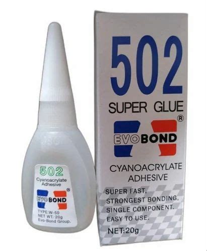 Super Glue Evobond Cyanoacrylate Instant Adhesive Gm Box At