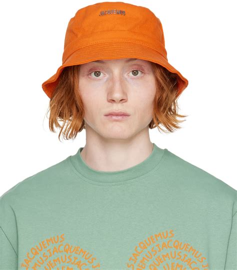 JACQUEMUS Orange Le Raphia Le Bob Gadjo Bucket Hat SSENSE Canada