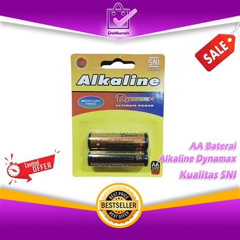 Jual Aa Baterai Alkaline Dynamax Kualitas Sni Shopee Indonesia