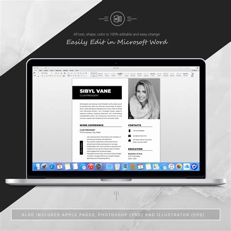 Resume Template Word 5 - Design Cuts