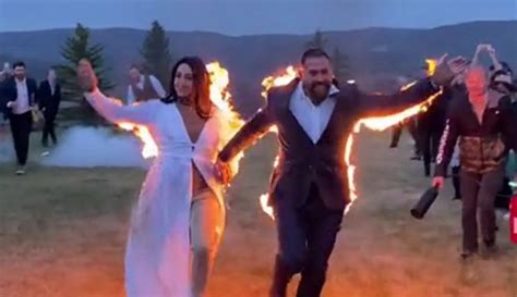 Bride And Groom Set Themselves On Fire During Wedding Celebration