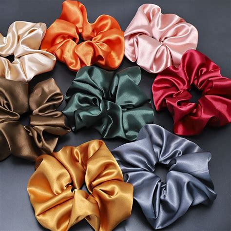 10 Satin Scrunchies Nky Beauty