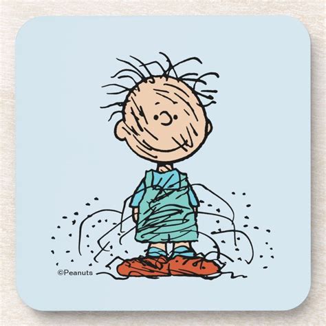 Peanuts Pigpen Beverage Coaster Zazzle Snoopy Happy Dance Snoopy