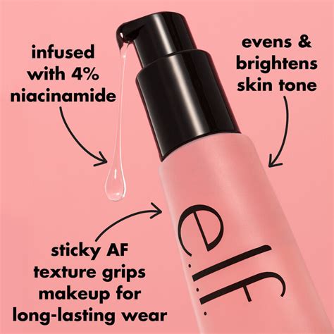 Power Grip Primer 4 Niacinamide Elf Prebase Para Acabado Durade