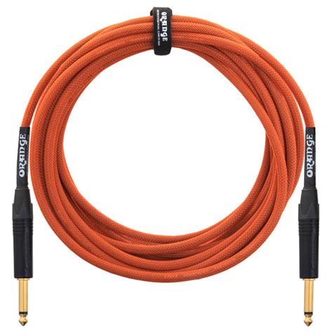 SONDERANGEBOT Orange 20 Ft Instrumentenkabel Woven Gear4music