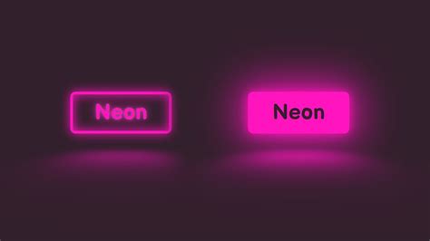 Create A Neon Button With A Reflection Using CSS