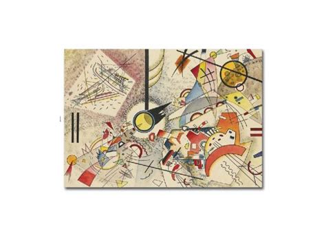 Impression Sur Toile Kandinsky Dominant Curve Multicouleur 70x3x50