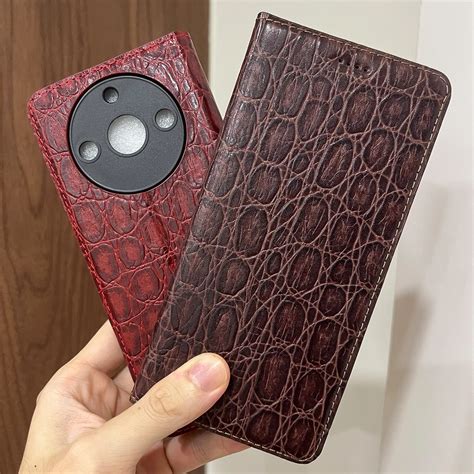 Magnetic Genuine Leather Skin Flip Wallet Book Phone Case Cover On For