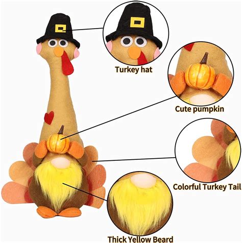 Thanksgiving Decorations 2pcs Thanksgiving Turkey Doll 2 Pcs Etsy