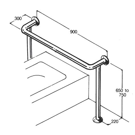 Rails for disabled bathroom