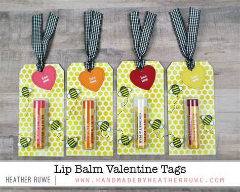 Lip Balm Valentine Tags Handmade By Heather Ruwe