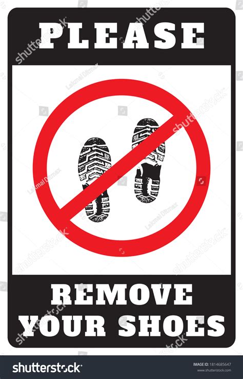 72 Please Remove Your Shoes Poster Images, Stock Photos, 3D objects ...