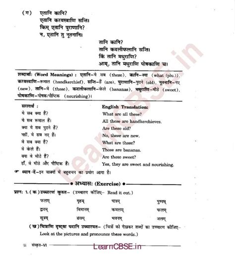 NCERT Solutions for Class 6th Sanskrit Chapter 3 अकरनत