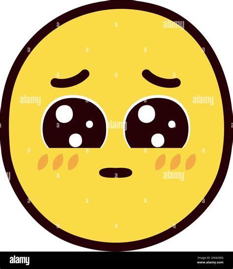 Pleading Emoji Face On Background Stock Vector Image And Art Alamy