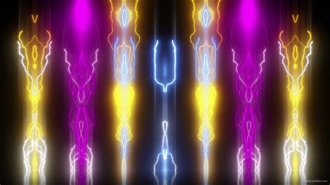 Gnosis Abstract Lightning Vivid Tricolor Shoot Ultra Hd Video Art Loop