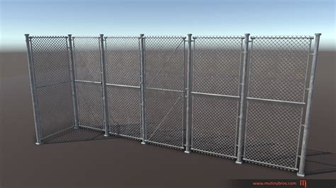 3d Model Pbr Modular Fence Pack Vr Ar Low Poly Cgtrader