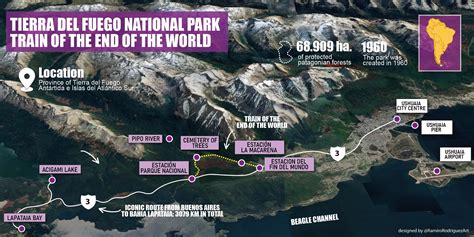 Tierra Del Fuego National Park Map