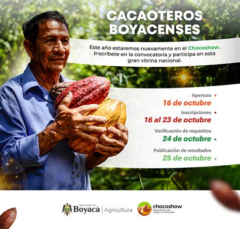 Gobierno De Boyac Abre Convocatoria Para Los Cacaoteros Que Deseen