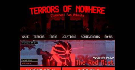 The Red Mist Terrors Of Nowhere Fan Website